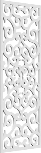 Miniatura 101 de Eveline - Paneles decorativos de pared de madera con calado, 13 3/8 pulgadas de ancho x 34 3/8 pulgadas de alto x 3/8 de alto, roble rojo rojo