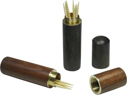 Miniatura 2 de 4 soportes para palillos de dientes, mini caja para palillos de dientes, soporte de bolsillo para palillos de dientes, cubo dispensador de palillos