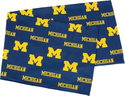 College Covers Everything Comfy Michigan Wolverines - Funda de almohada, almohada corporal, 20 x 60 pulgadas, incluye 1 funda de almohada