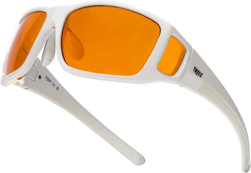 Miniatura 9 de TIJN Sonia - Lentes de dormir para bloqueo de luz azul y verde, lente roja con doble revestimiento AR, marco envolvente para pantalla