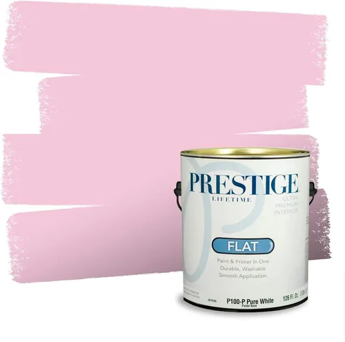 Miniatura 780 de Prestige Paints Pintura exterior e imprimación en uno, 1 galón, plano, coincidencia comparable de Valspar* Amber Rose*