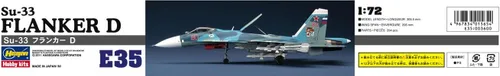 Miniatura 9 de Hasegawa 1:72 Escala SU-33 Flanker D Modelo Kit