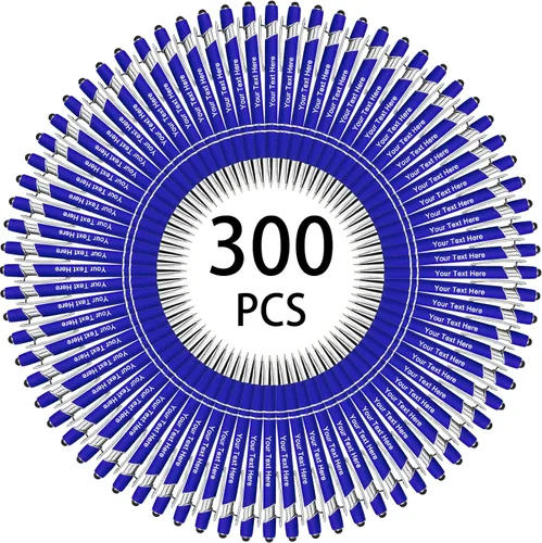 Miniatura 127 de Hasta 500 bolígrafos personalizados a granel, bolígrafo grabado personalizado con punta de lápiz capacitivo, carcasa multicolor retráctil, bolígrafo
