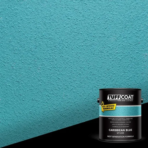 Miniatura 4 de TUFF Coat UT-100 revestimiento antiderrapante, 1 galón Azul Caribe