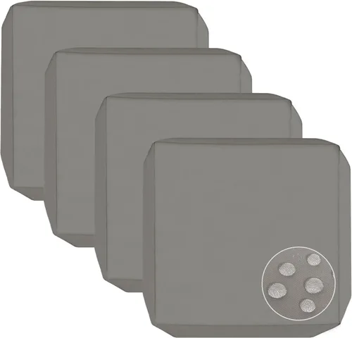 Miniatura 13 de Sqodok - Fundas para cojines de patio de 18 x 18, fundas impermeables para cojines de exterior de repuesto, 2 unidades, fundas para asientos