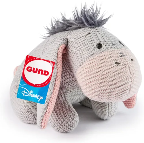 GUND Disney - Peluche de punto oficial Eeyore, Winnie The Pooh, animal de peluche para edades de 1 año en adelante, gris, 10 pulgadas