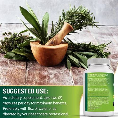 Miniatura 5 de NEW AGE Aceite de orégano Extracto de ajo y hoja de olivo con astrágalo - Suplemento para mujeres y hombres - 60