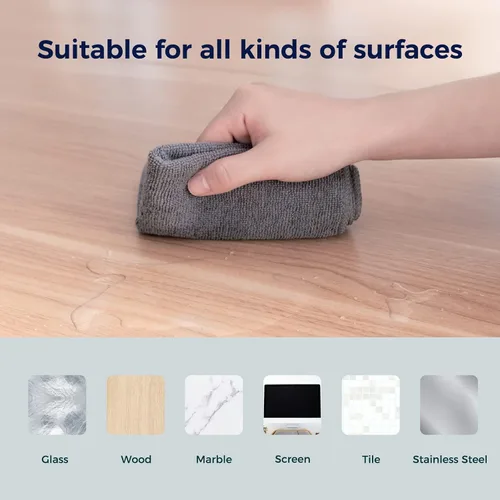 Miniatura 7 de CLICK CLEAN Paños de limpieza de microfibra, paquete de 24, tamaño 12 x 16 pulgadas, sin pelusas, sin rayas, toallas de limpieza reutilizables