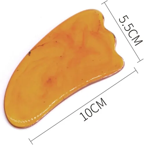 Miniatura 4 de HEALLILY Juego de 5 tablas de raspado de cera de abeja natural para herramienta de masaje Gua Sha en la cara, cuello, espalda, hombro, pierna, pie