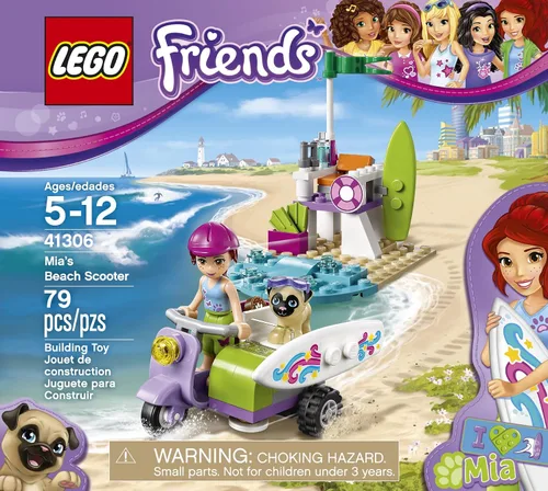 Miniatura 2 de LEGO Friends Mia´s Beach Scooter 41306 kit de construcción