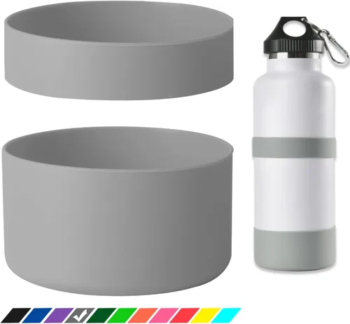 Miniatura 6 de Greant Funda protectora doble para botella de agua compatible con Hydro Flask, funda flexible de silicona compatible con funda Hydroflask, funda