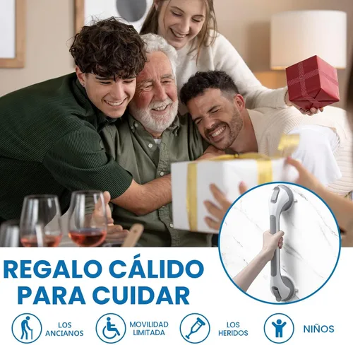 Miniatura 6 de LEVERLOC Paquete de 2 barras de agarre de ducha para bañeras y duchas, asas de ducha con succión fáciles de instalar para baño, pasamanos extraíbles
