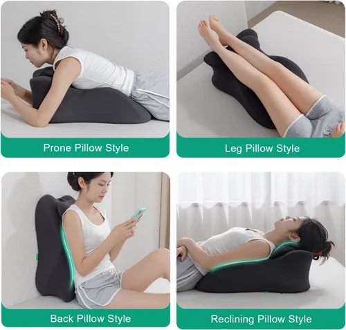 Miniatura 3 de SheRest Almohada de lectura ajustable para reposacabezas para adultos en cama – Cuña de apoyo de espalda de espuma viscoelástica para reflujo ácido