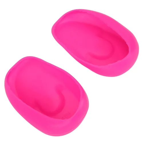 Miniatura 6 de Cubiertas reutilizables para los oídos de tinte para el cabello, 10 unidades de silicona impermeables para teñir el cabello, ducha, baño