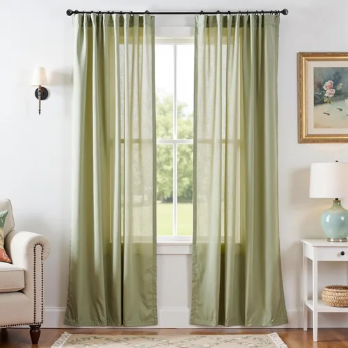 JINCHAN Cortinas de mezcla de lino de 84 pulgadas de largo, 2 paneles para dormitorio y sala de estar, cortinas de campo con filtro de luz de 50