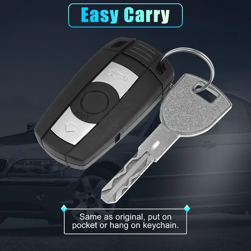 Miniatura 7 de X AUTOHAUX 2 piezas 315MHz KR55WK49127 Repuesto de llave inteligente de proximidad sin llave, mando a distancia, llave de coche para BMW 1 3 5 6