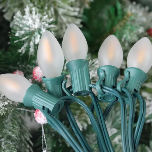 Miniatura 19 de C7 Luces de Navidad para Exteriores 25 Pies Luces de Cadena LED de Navidad con 27 Bombillas LED Multicolor (2 de Repuesto), Luces de Cadena