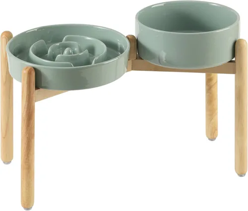 Miniatura 66 de Havniva Tazón de cerámica de 0.9 tazas para perros de alimentación lenta para perros pequeños, alimentador lento para mascotas de 6.1 pulgadas, 1 x