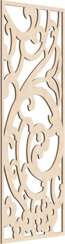Miniatura 57 de Bridgewater - Paneles de pared decorativos de madera con calado, 9 3/8 pulgadas de ancho x 24 3/8 pulgadas de alto x 1/4 de alto, nogal