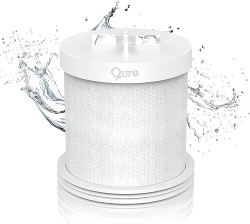 Qure Skincare - Repuesto de filtro de ducha - Cartucho de repuesto para ducha, 99% de reducción de cloro, probado clínicamente, blanco, suministro