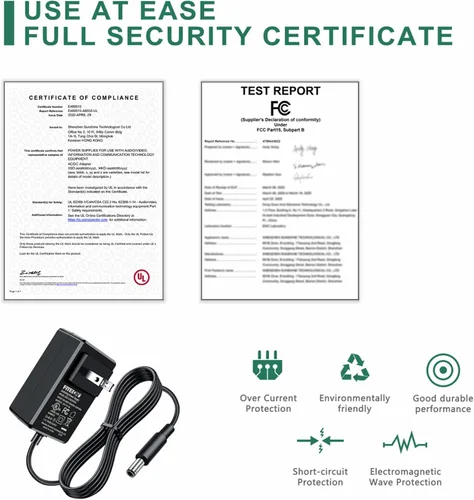 Miniatura 6 de Adaptador de CA con certificación UL, cargador de batería de repuesto para taladro inalámbrico rosa, kit de herramientas de destornillador eléctrico