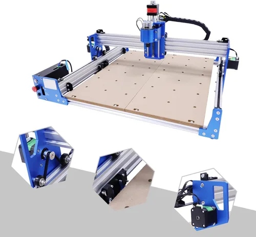 Miniatura 9 de Máquina de enrutador CNC, kit de máquina CNC Pro, mini kit de enrutador CNC de bricolaje, máquina de grabado, para madera, metal, acrílico, MDF