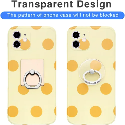 Miniatura 4 de Soporte de anillo transparente para teléfono celular Soporte para anillo de teléfono Soporte de anillo de dedo de agarre de dedo Soporte