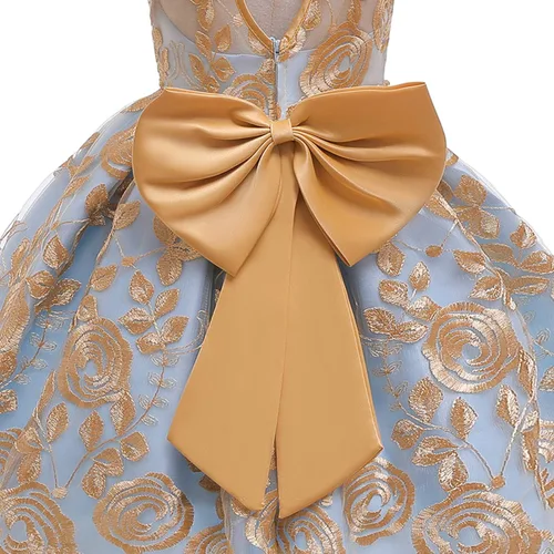 Miniatura 5 de Vestidos de flores para niñas TTYAOVO. Vestido para bodas de princesa para niñas pequeñas.