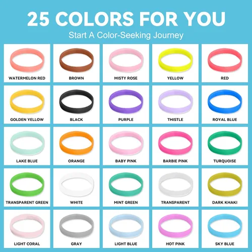 Miniatura 3 de HOYOLS 2500 bandas elásticas coloridas para el cabello, accesorios para ligas pequeñas para el cabello, sin tirones, sin daños, soporte elástico