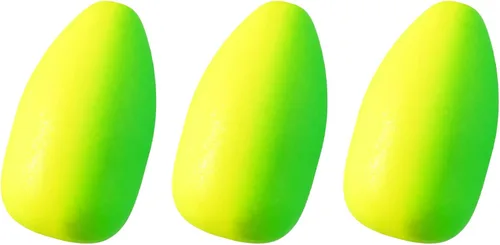 Alwonder Paquete de 60 flotadores de pesca Bobbers ovalados de espuma de bala flotadores Pompano Surf Ice Fly Fishing Trolling Fish Finder Bottom
