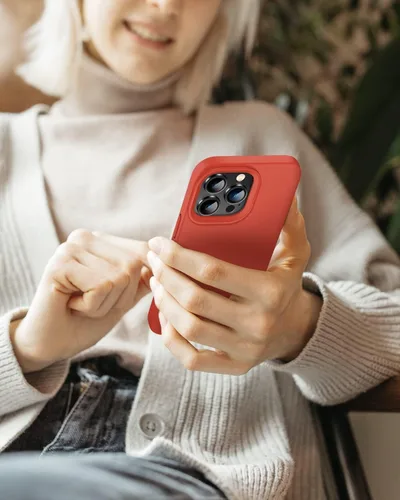 Miniatura 7 de Funda diseñada para iPhone 14 Pro Max, funda protectora de silicona líquida a prueba de golpes con forro de microfibra suave antiarañazos, ultra