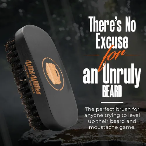 Miniatura 2 de Wild Willies Cepillo de Cerdas de Jabalí Natural para Cabello y Barba - Cepillo Multiusos de Cerdas de Jabalí para Peinar el Cabello Hacia Atrás