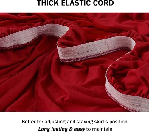 Miniatura 4 de NICEEC Funda para Sofá Súper Suave de 1 Pieza Funda Roja para Sofás Elástica Universal de Spandex Fundas para Sofá para Sala de Estar Fácil Ajuste
