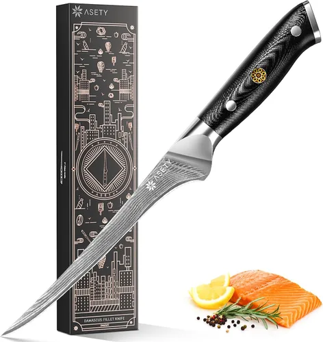 Miniatura 8 de Juego de cuchillos de cocina Damasco 3 piezas: cuchillos japoneses NSF aptos para alimentos con núcleo de acero VG10, juego de cuchillos de chef