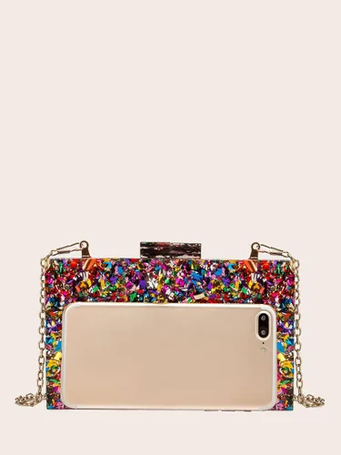 Miniatura 7 de LETODE Bolsos de mano de acrílico, bolso de plexiglás para mujer