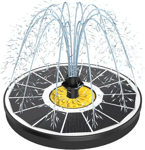 Miniatura 7 de Yzert Fuentes solares de baño para pájaros, bomba solar de fuente de panel de vidrio de 3.5 W para baño de pájaros, sin batería, fuente de agua