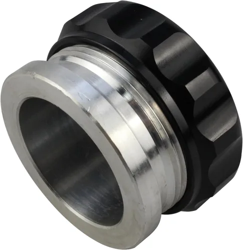 OD 2"/50.8mm Aleación de aluminio Tapa de combustible Soldadura en el cuello de relleno Tapa del tanque de aceite Negro, soldadura en el cuello de