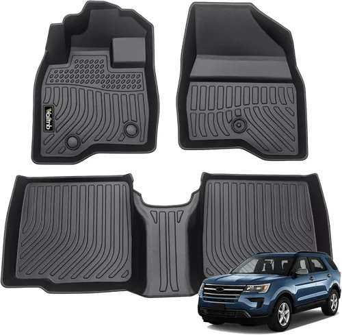 Miniatura 17 de Tapetes de piso para todo clima y forro de carga con respaldo para Chevrolet Suburban de 7 asientos 2021-2025 / GMC Yukon XL de 7 asientos
