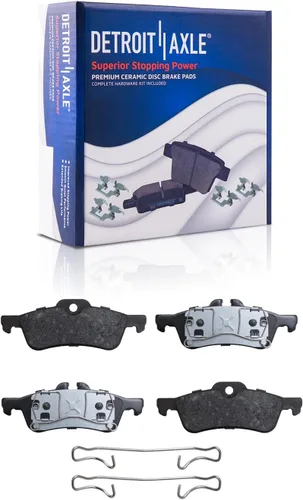 Miniatura 26 de Detroit Axle - Pinza de freno de disco del lado del conductor trasero de repuesto de pastillas de freno de cerámica para Lexus HS250h 2010 2011 2012