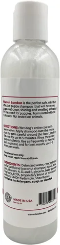 Miniatura 9 de Warren London Champú y acondicionador 2 en 1 para cachorros, 8 onzas, aroma a polvo para bebé sin lágrimas, fórmula hidratante de aloe y manteca