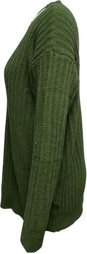 Miniatura 6 de Suéter de punto con cuello redondo para mujer, suéter informal de manga completa para invierno y otoño, suéter suave con huecos