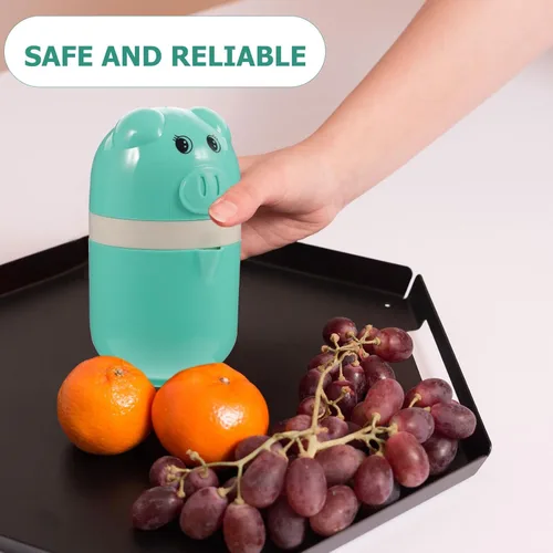 Miniatura 6 de Toyvian Exprimidor de frutas manual portátil compacto no eléctrico de soja y cítricos para uso doméstico y de viaje, extractor de prensa de mano