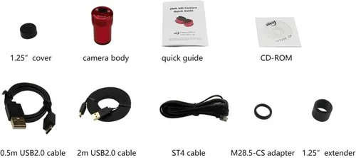 Miniatura 2 de ZWO ASI174MM-MINI 2.1 MP CMOS Cámara de astronomía monocromática con USB 2.0 # ASI174MM-MINI