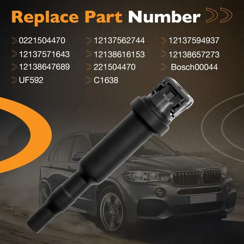 Miniatura 4 de Paquetes de Bobina de Encendido HQPASFY, Compatible con BMW 2002-2018 750li/550i/650i/750i, X5/X6, 545i/645ci/745i/745li, Alpina B6/B7/M5/M6 4.4L