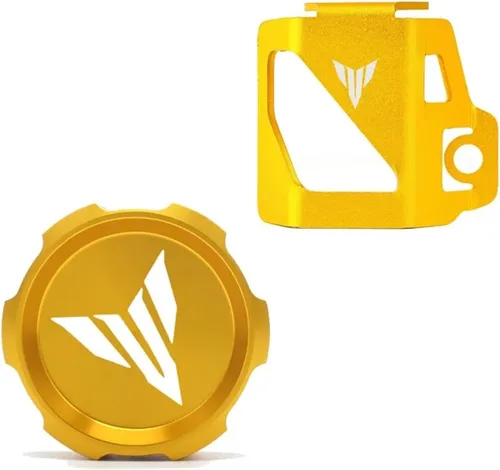 Miniatura 15 de LeosHi Compatible with MT07 MT09 MT03 MT10 MT25 MT 07 09 10 FZ07 FZ09 Motorcycle Rear Tank Cover Guard Protection Brake Fluid Reservoir Cap