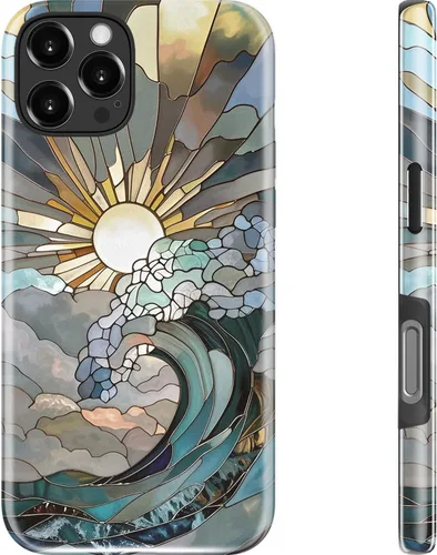 Miniatura 70 de Goodon para iPhone 17 Pro, Funda Estética de Gato Negro y Niña Naranja, Compatible con Magsafe, Funda Protectora Retro Única y Moderna de Silicona