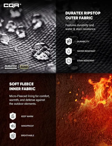 Miniatura 4 de CQR Pantalones tácticos de invierno para hombre, pantalones de trabajo térmicos para senderismo, pantalones cargo con forro polar para nieve y esquí