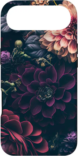 Miniatura 27 de Dahlia Flower Moody Dark Floral Pink and Purple Pattern Case for iPhone 17
