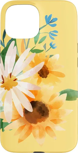 Miniatura 6 de iPhone 16 Yellow Sunflower Vintage Flower Petals Case