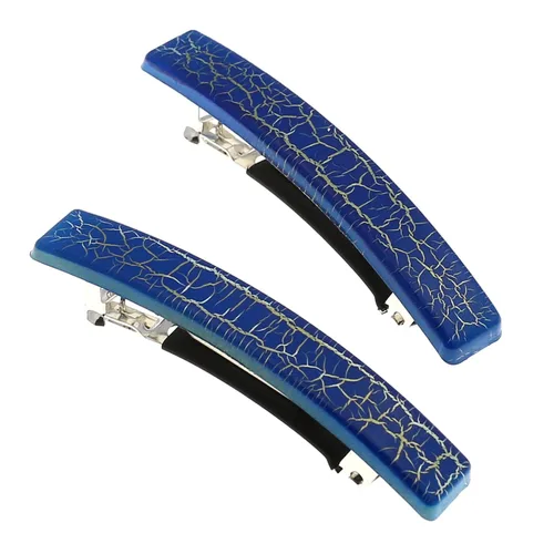 Miniatura 11 de Camila Paris CP3074 - Pinzas de pelo francés para niñas, juego de 2 pinzas de metal de goma beige, agarre fuerte, antideslizantes, accesorios